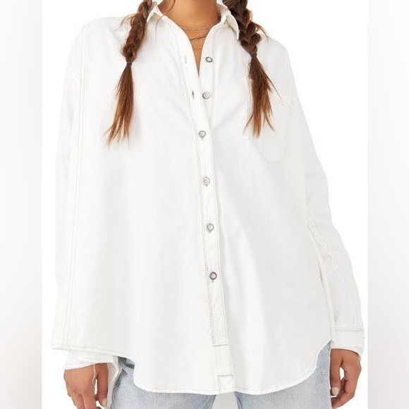 Free People white button down - Picture 2 of 6
